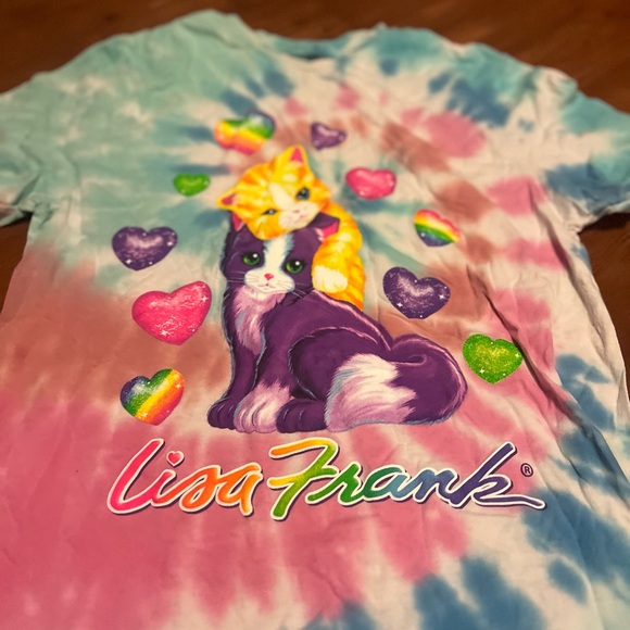 Lisa Frank Tie-Dye Cat T-Shirt - Picture 2 of 6